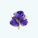 2" Diameter Ribbon Flower 3X12 | Purple